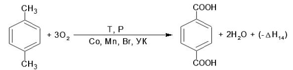 Чистая терефталевая кислота (ЧТФК) получается в результате окисления