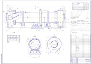 Реферат: Расчет и проектирование барабанной сушилки для сушки аммофоса