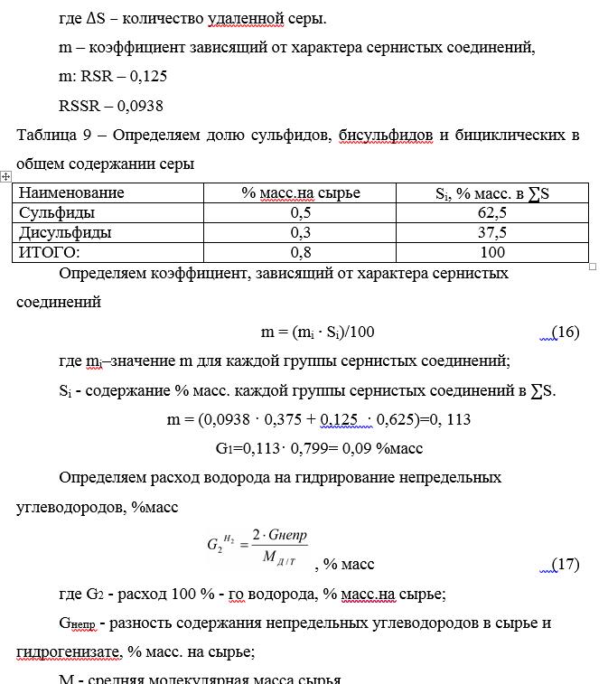 Материальный баланс установки гидроочистки дизельного топлива Материальный баланс установки гидроочистки дизельного топлива