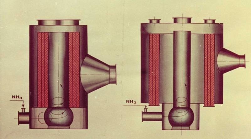 Реакторы с вертикальным расположением слоя катализатора