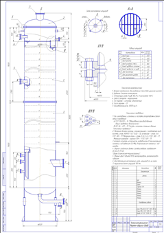 Чертежи ректификационных колонн