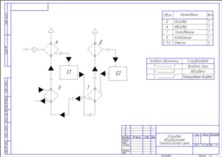TA4 Технологическая схема абсорбционоого поглощения (абсорбер-десорбер) А3