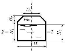 Закрытый резервуар (рис. 4.38) заполнен нефтью до высоты H0 = 2,0 м