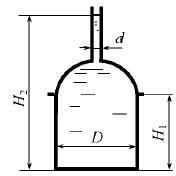 Цилиндрический резервуар (рис. 4.7) для хранения мазута диаметром