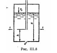 Решебник 1 Истечение жидкости, рисунок задаче 3-15