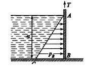 Определить силу суммарного давления воды на пло-I кий щит, перекрывающий канал