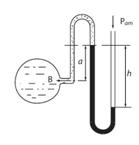 Определить вакуумметриче¬ское давление воды рв в точке В тру¬бопровода, расположен¬ной на, а = 200 мм