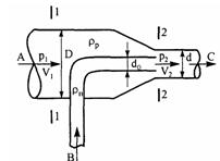 Решебник 6 Основы гидроаэродинамики, рисунок задаче 7-7