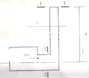 По вытяжной трубе, диаметром 700мм, дымовой газ удаляется из котельной установки, где имеется разряжение 