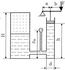Гидромеханика Н Новгород раздел 1 рисунок к задаче 1-9-10