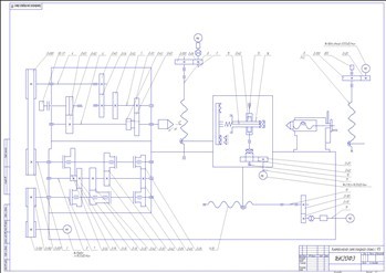 Кинематическая схема станка 16К20Ф3